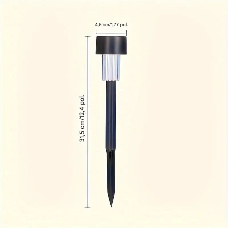 Kit 12 Luzes Solares de Jardim