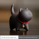 Gato de Argila para Decoração